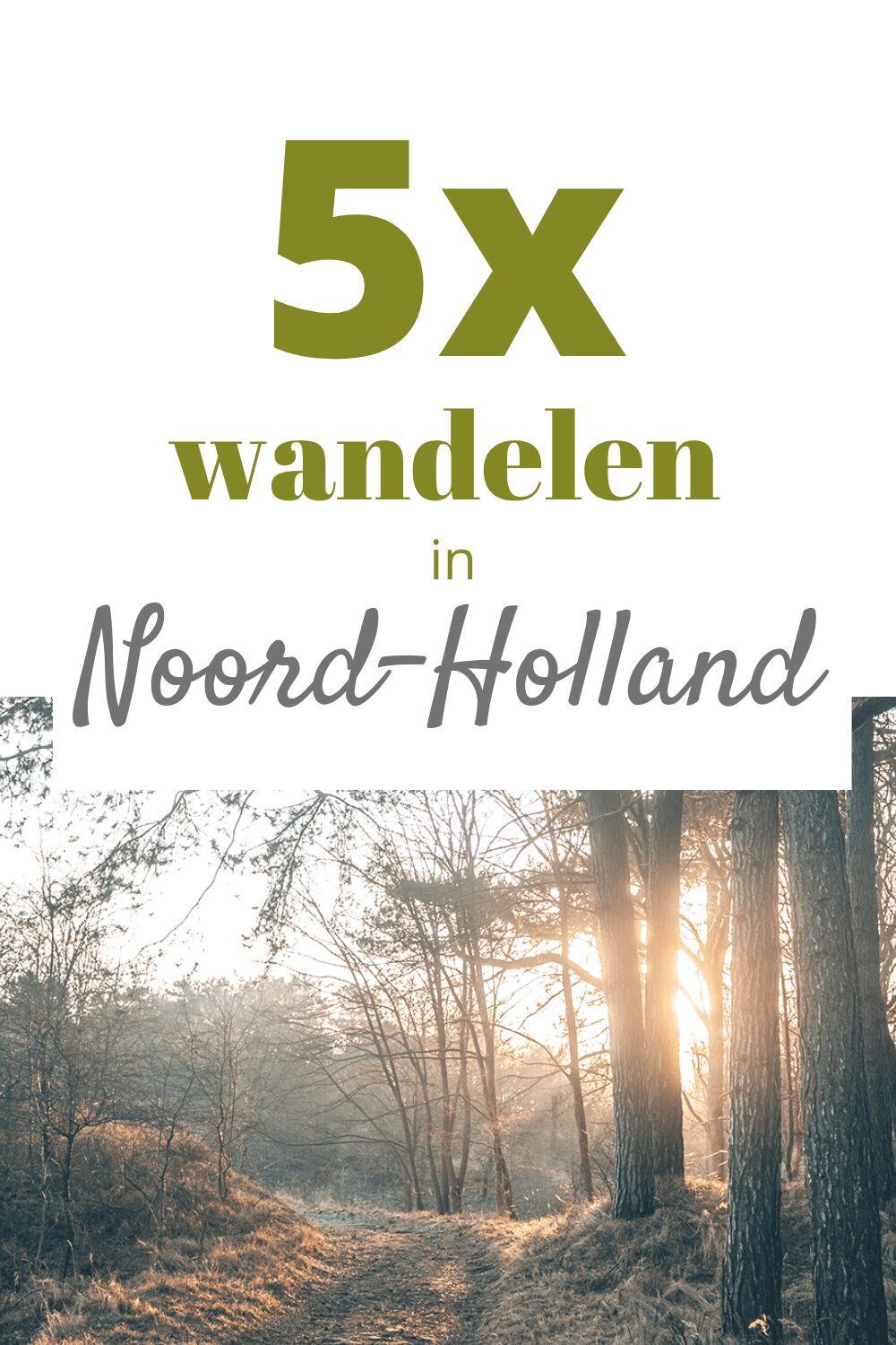 5x wandelen noord-holland